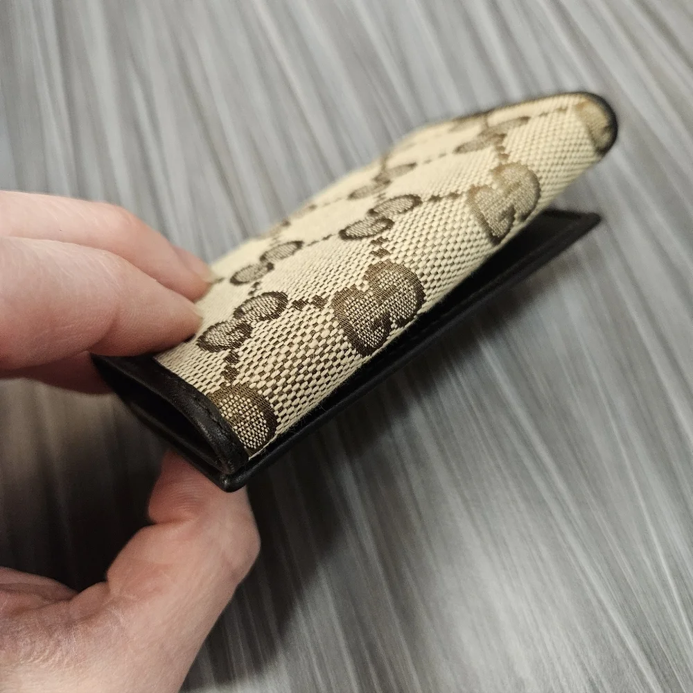 NIB Vintage Gucci Original GG Key Wallet In Beige - Picture 4 of 16